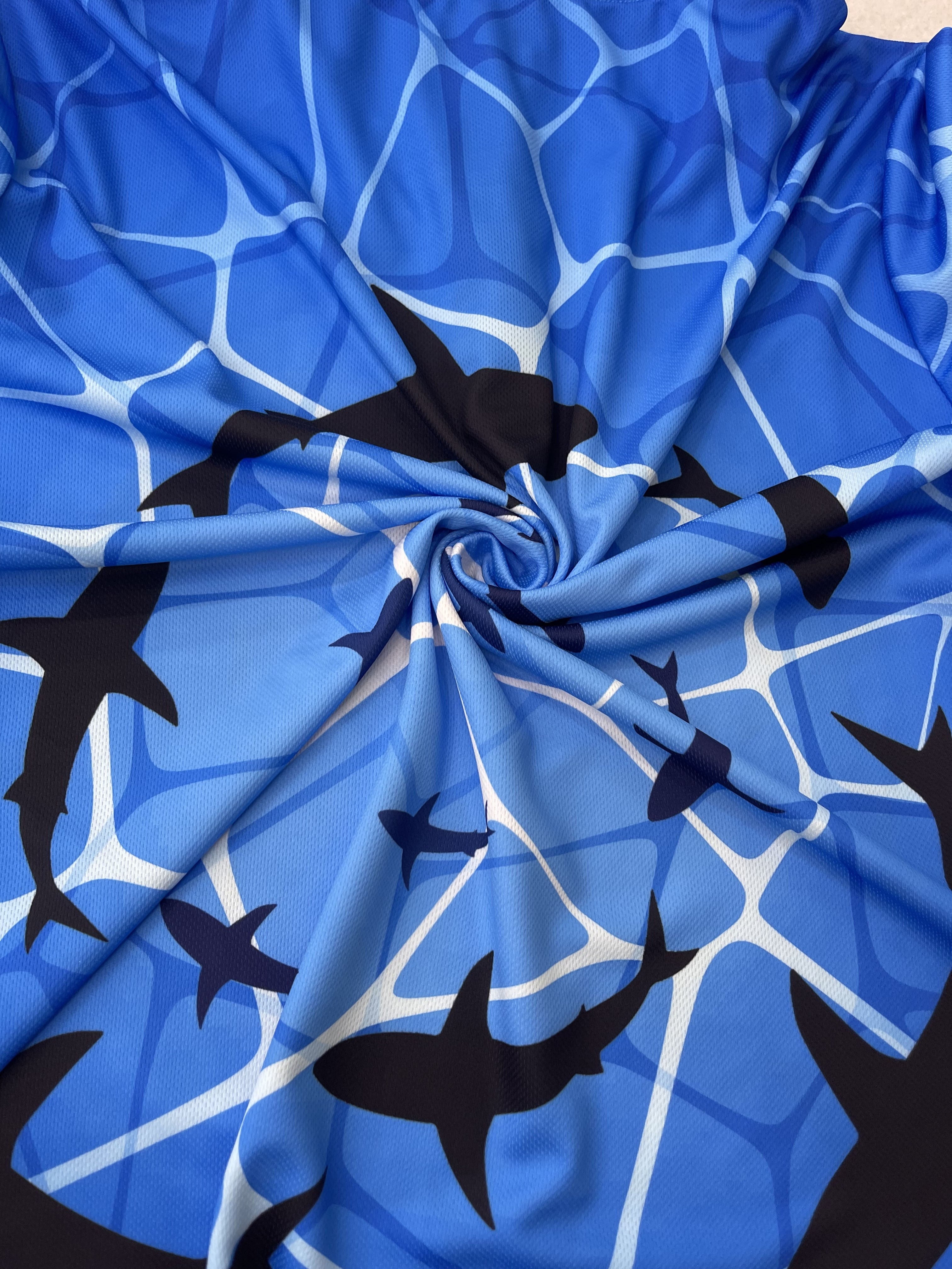 Men's Breathable Hooded Fishing Shirts with Fish Graphic