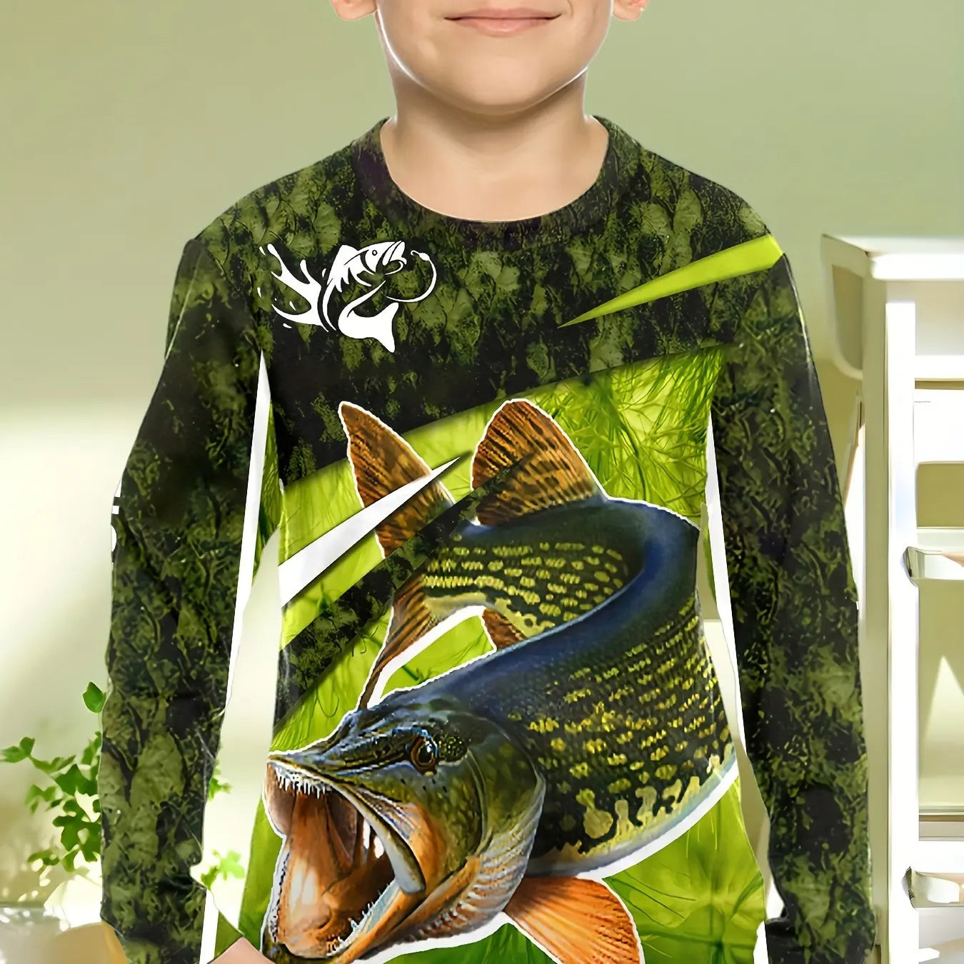 Stylish 3D Fish Print Kids Boys Clothes T-Shirts for Boys