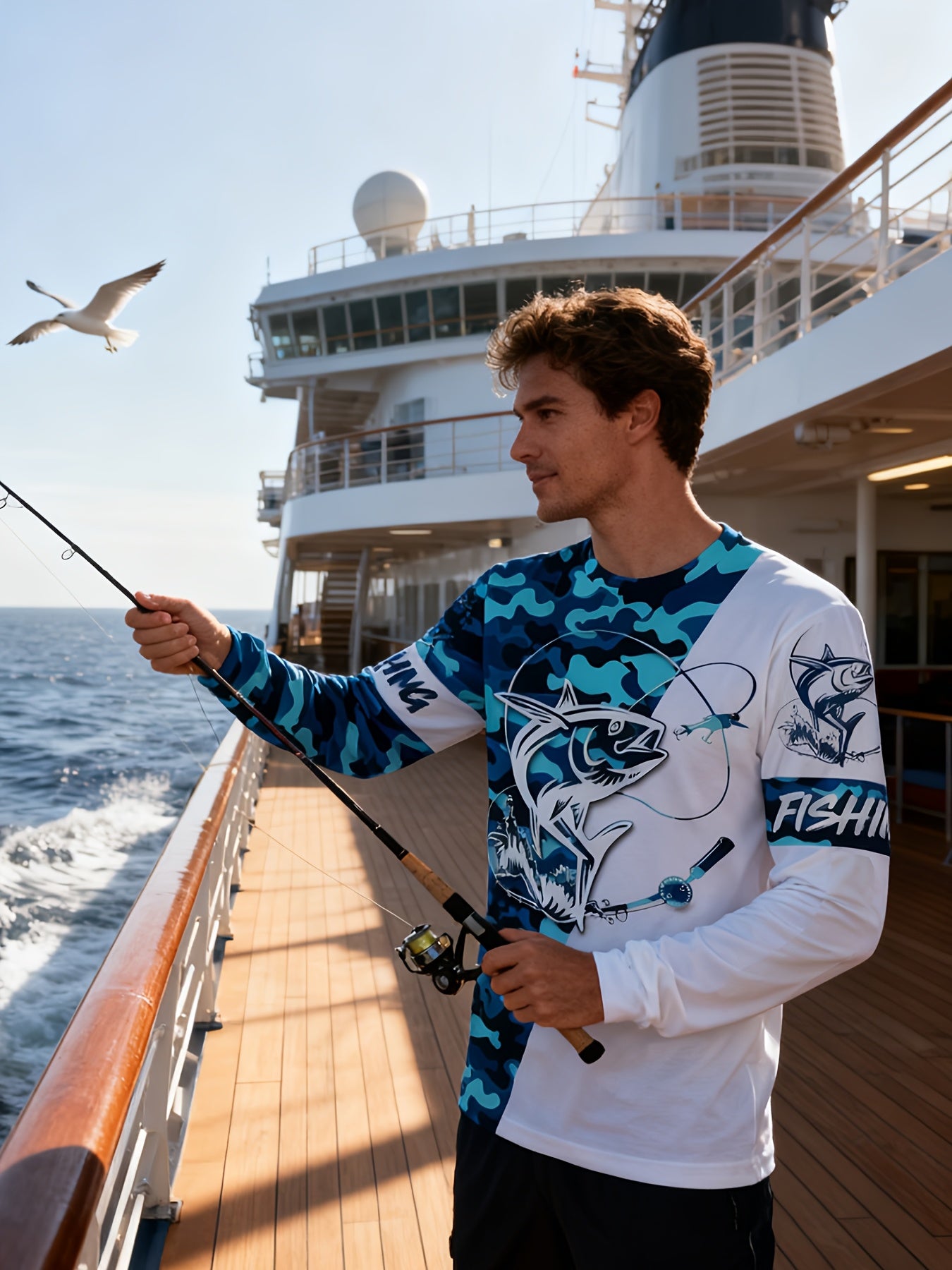 Fishing Shirts Long Sleeve Apparel Fish Sailing Dress Angling